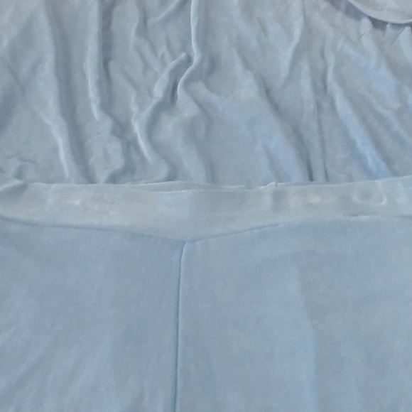 🐚Womans 3/4 sleeve top with skirt, set is XLarge top, Large Skirt ,Blue - Picture 7 of 8